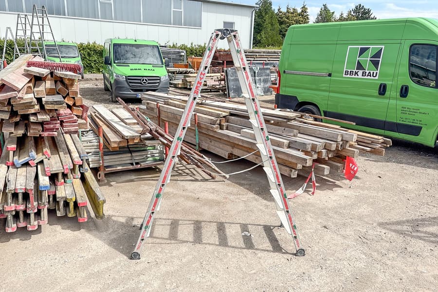 Alu-Stehleiter Haymer, 2x 8-sprossig